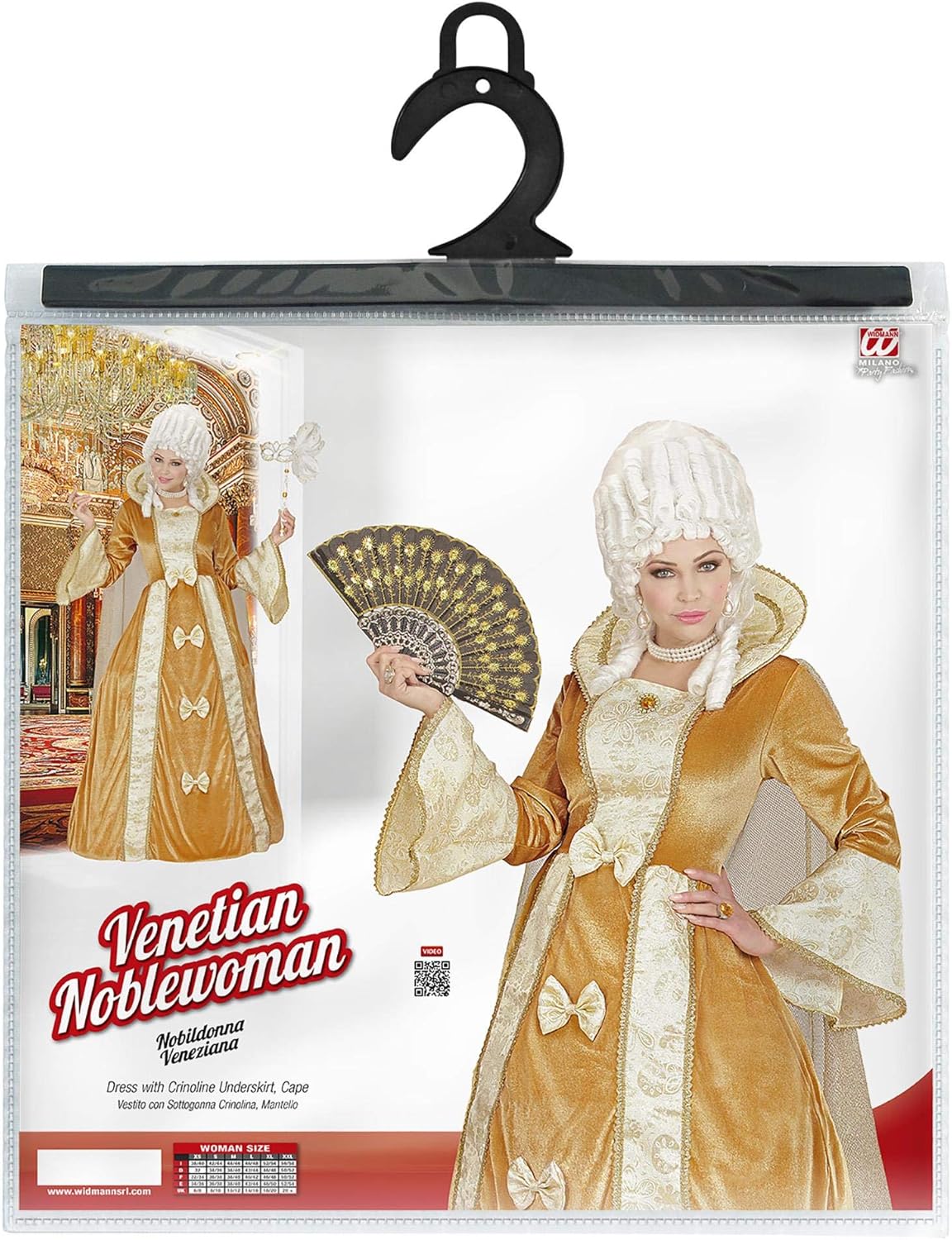 Widmann - Venetian Elegant Lady Fancy Dress Costumes, Carnival, Theme Party