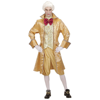 Widmann - Kostüm Venezianischer Edelmann, Mantel mit Weste, Fliege, Hose, Adeliger, Baron, Barock, Maskenball, Mottoparty, Karneval XL