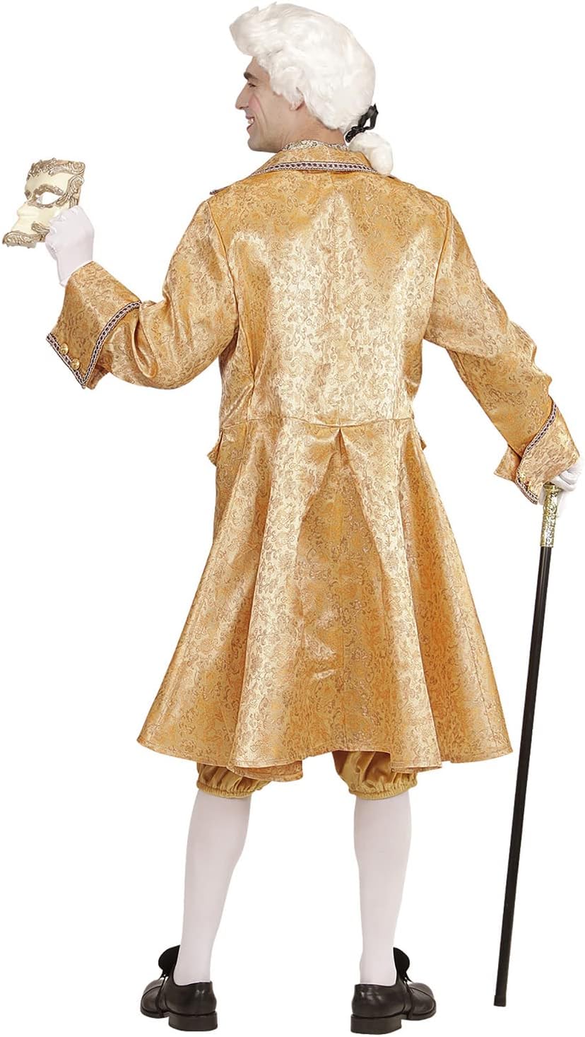 Widmann - Kostüm Venezianischer Edelmann, Mantel mit Weste, Fliege, Hose, Adeliger, Baron, Barock, Maskenball, Mottoparty, Karneval XL