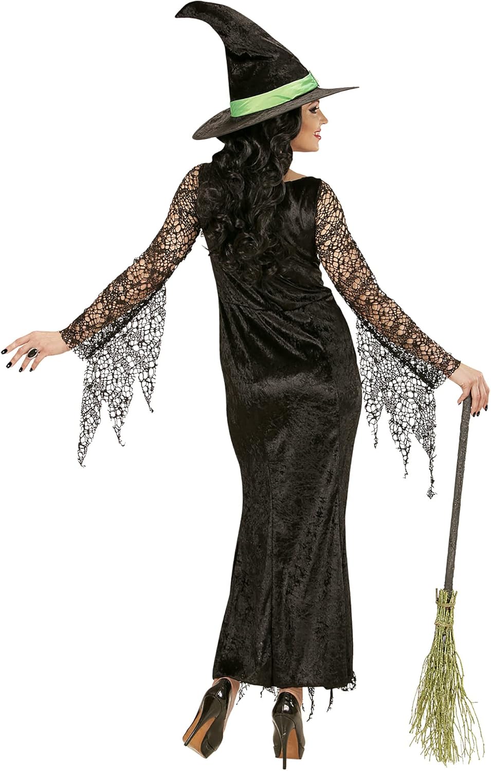 "WITCH" (dress with gem, hat) - (S)