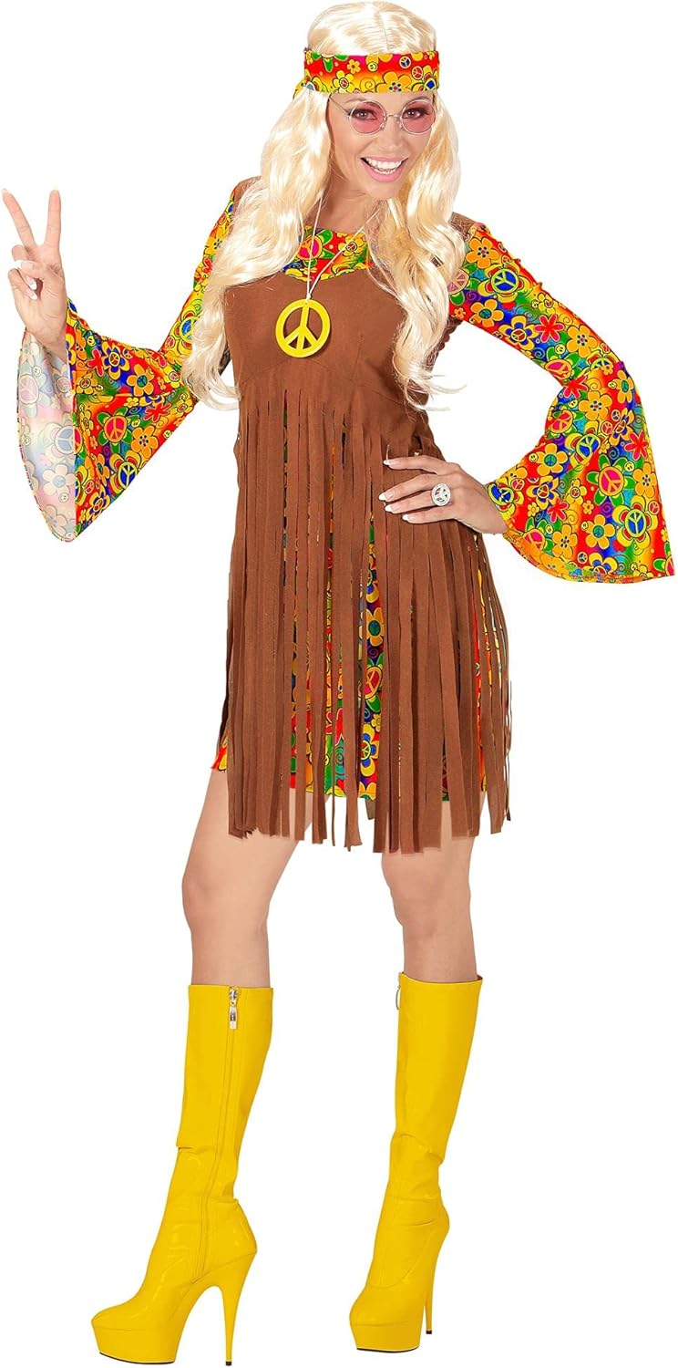 Widmann Adult costume, hippy woman SX