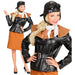 "RETRO AVIATOR GIRL" (jacket, skirt, scarf, hat) - (S)