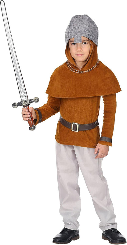 Widmann 10131178 Children's Medieval Knight Costume, Multicoloured, 104 (EU)