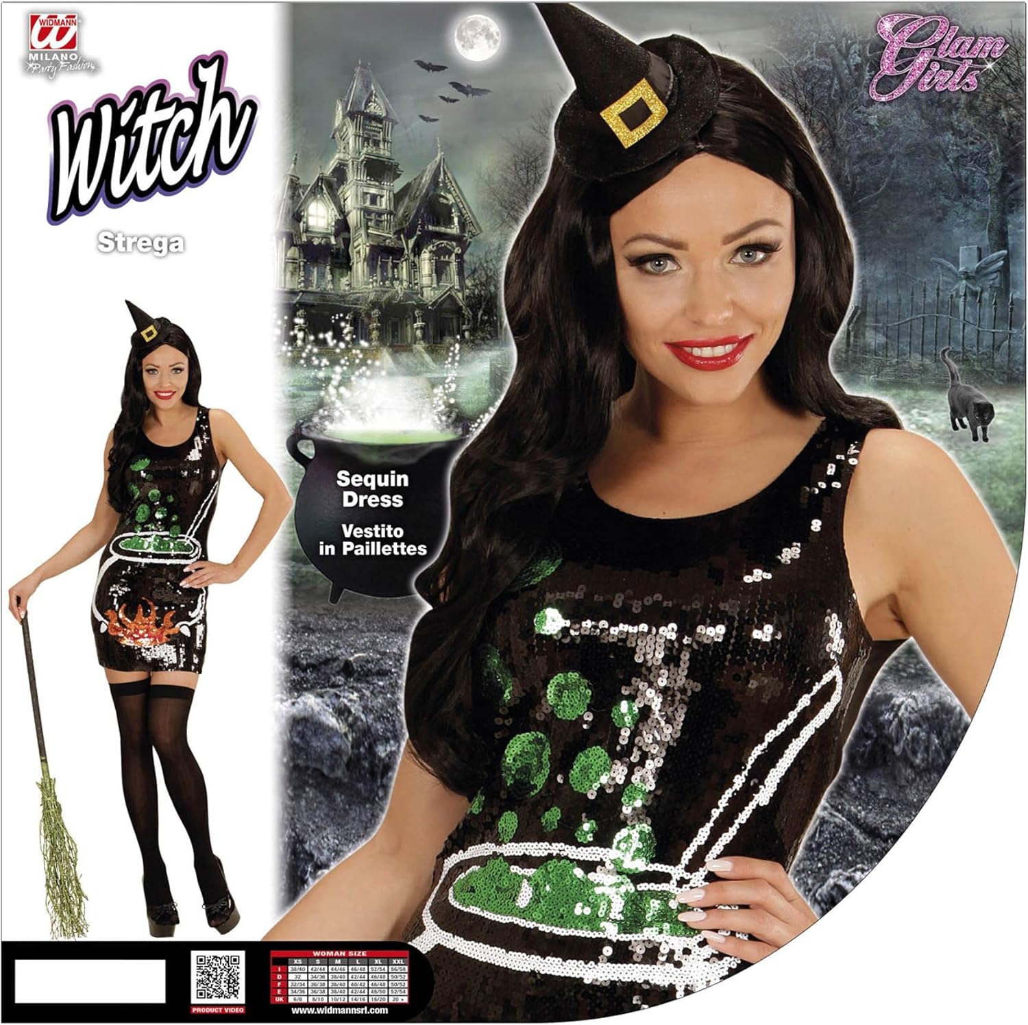 "WITCH" (sequin dress) - (M) Witch M