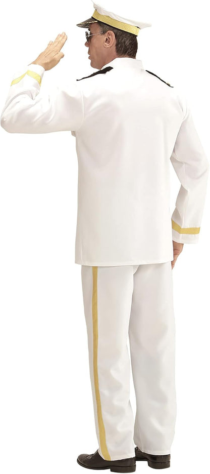 Widmann Men's Navy Captain Costume XXL White