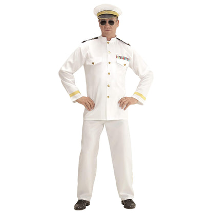 Widmann Men's Navy Captain Costume XXL White