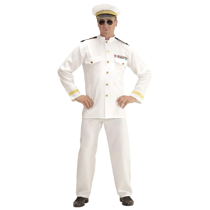 Widmann Men's Navy Captain Costume S White