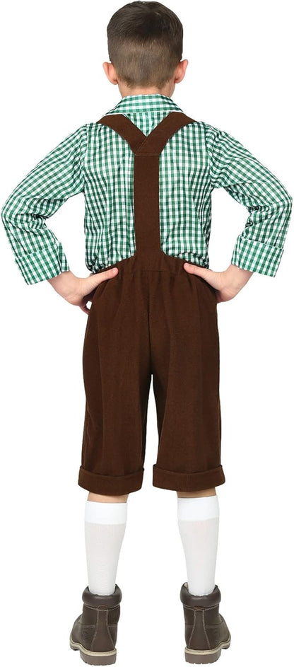 Widmann - Kinderkostüm Bayer, Hemd, Lederhose, Bierfest, Volksfest, Karneval, Mottoparty 158