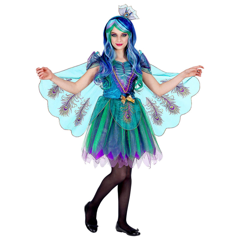 Pixie Girls Peacock Fairy Childs Kids Fancy Dress Costume Outift 11-13 Yrs 11-13 Years
