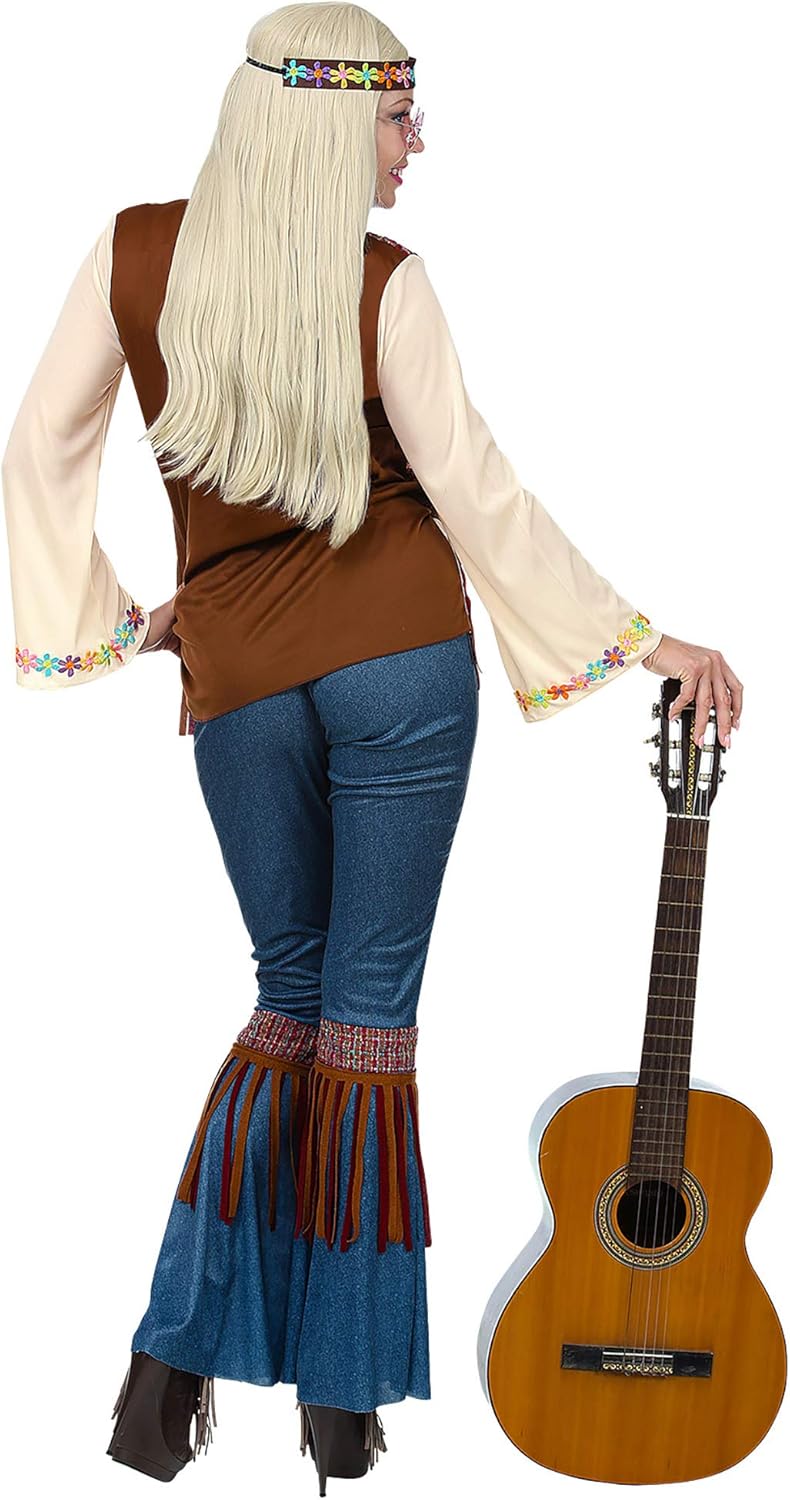 Widmann Women's Hippie Costume L Multicoloured