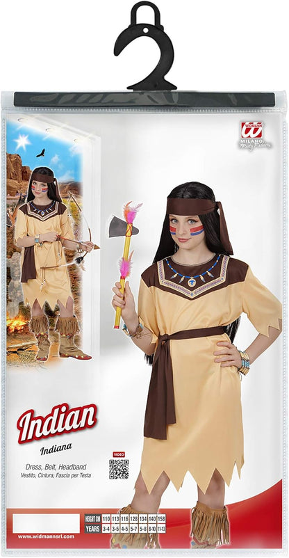 Widmann 11009721 Children's Indian costume, Multicoloured, 128