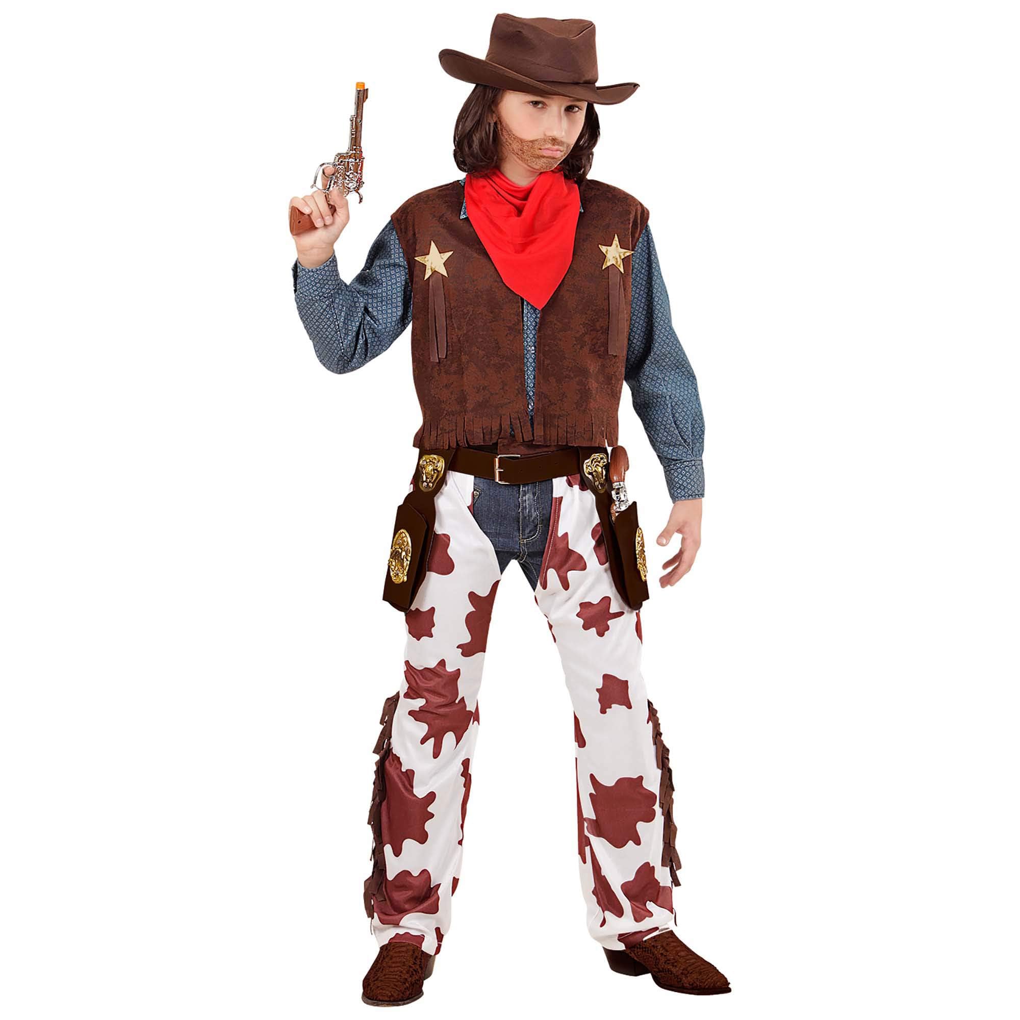 Widmann 07277 Children's Cowboy Costume Multi-Coloured 140 cm