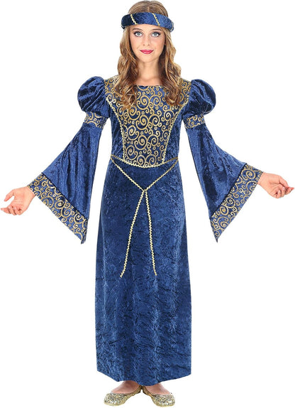 Widmann Women's Renaissance Costume Dress and Headdress Queen Princess Burgundy Carnival Theme Party 5/7