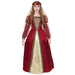 Widmann - Kinderkostüm Mittelalter Prinzessin, Kleid mit Unterrock & Reifrock, Kopfschmuck mit Schleier, Karneval, Mottoparty 128