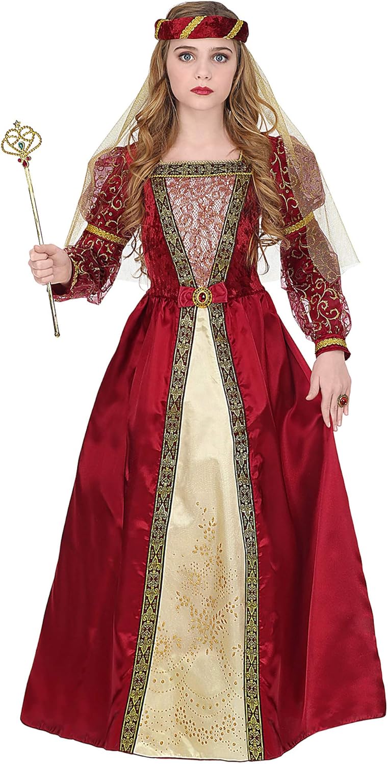 Widman Medieval Princess - Childrens Fancy Dress Costume - Large - 158cm - 11 to 13 Years