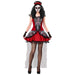 Widmann MUJER DIA DE LOS MUERTOS (dress, fingerless gloves, headpiece) - (XL)