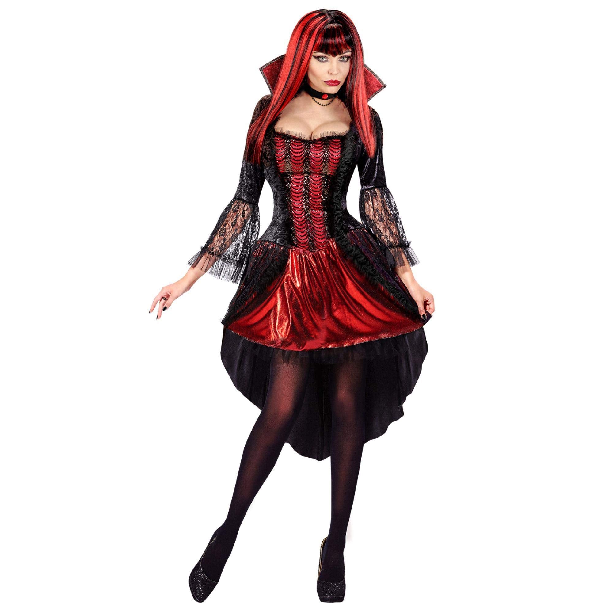 Widmann - Vampire costume, dress, necklace, Halloween, carnival, theme party