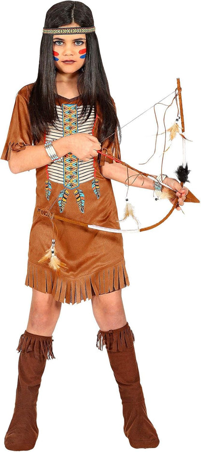 Widmann 07860 Children's Costume Indian Girl Brown 104 cm