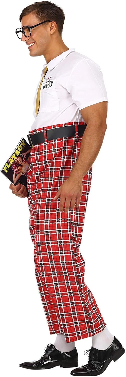 "NERD" (overalls, belt, tie, glasses) - (L)