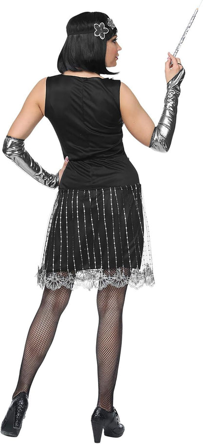 "FLAPPER" (dress, gloves, headband) - (XL)