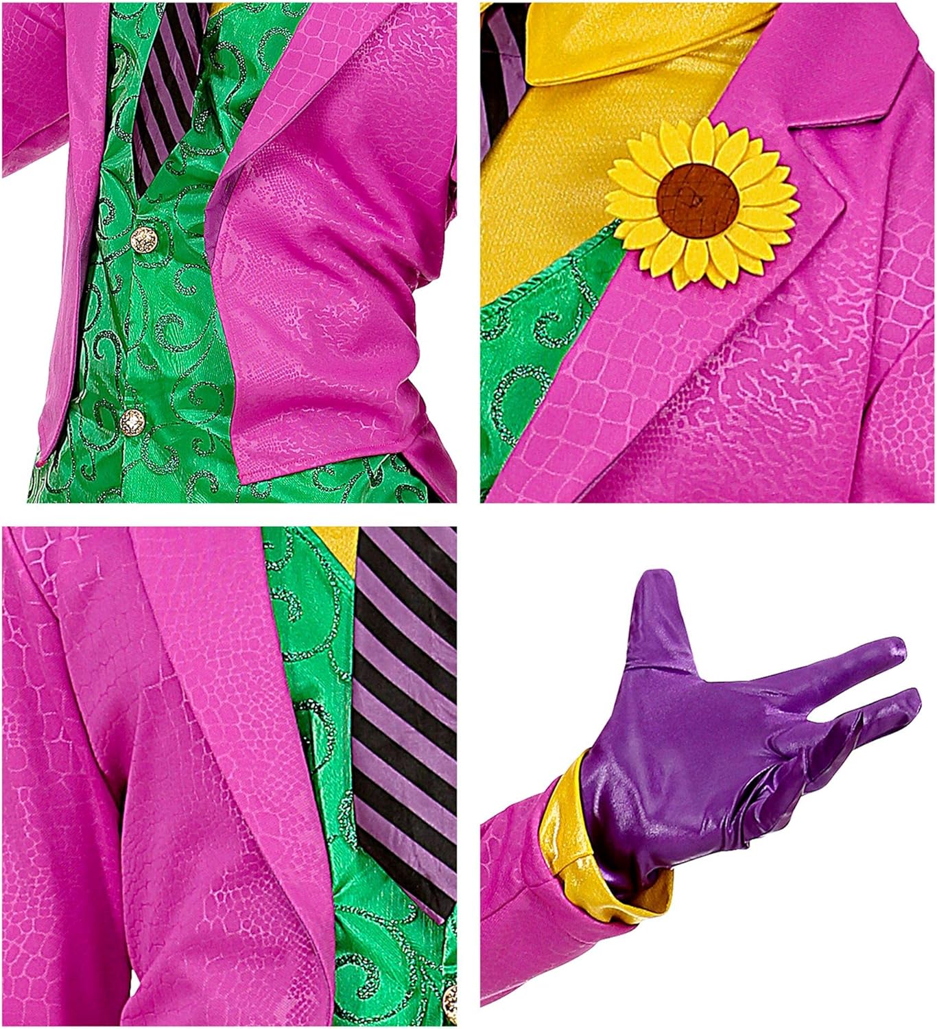 Widmann GRP08021VD Costume Mad Joker Da Uomo (XS) Multi-coloured