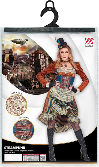 Widmann Srl Srl Women's Steampunk Costume for Adults XL Multi-coloured