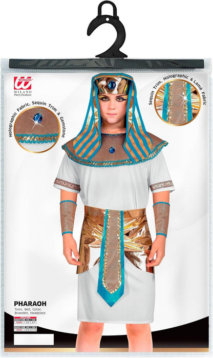 WIDMANN Kids Pharaoh Costume Pharaoh Costume for Kids Boys (Pack of 1) 116 White