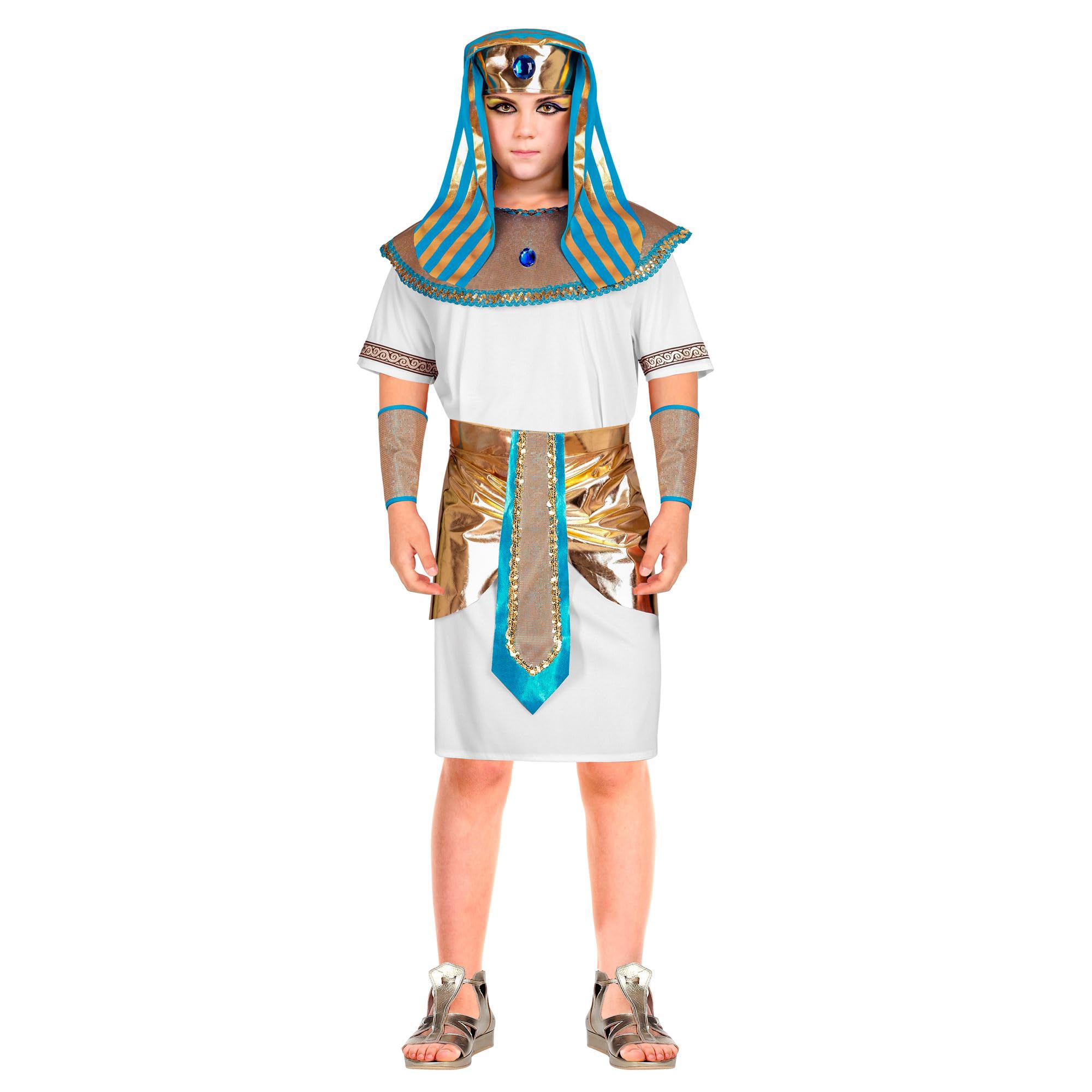 WIDMANN Kids Pharaoh Costume Pharaoh Costume for Kids Boys (Pack of 1) 128 White