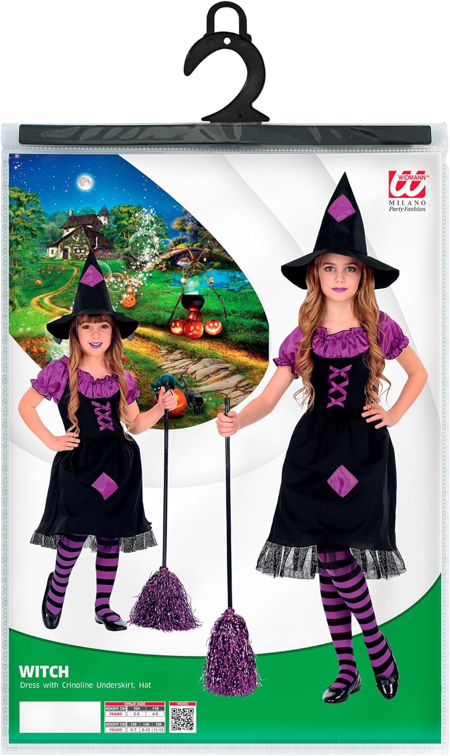Widmann Women's Children's witch costume 158 158 Cm