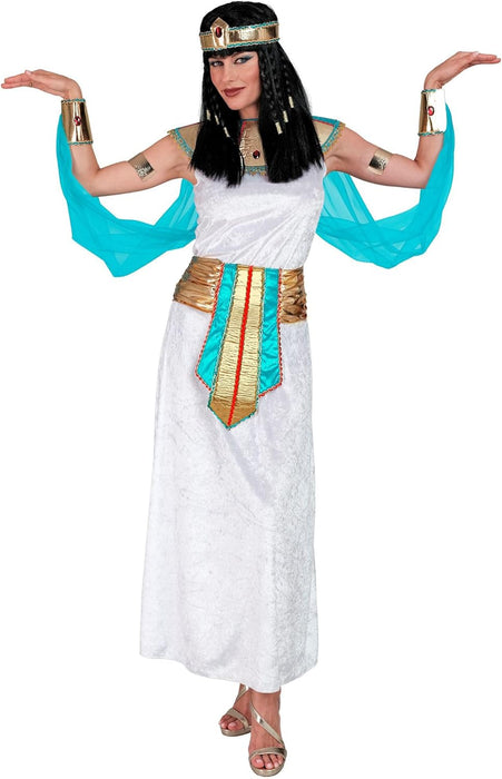 Widmann 08301 Kostüm Ägyptische Königin Princess Egyptian Queen Costume, Solid, White, S