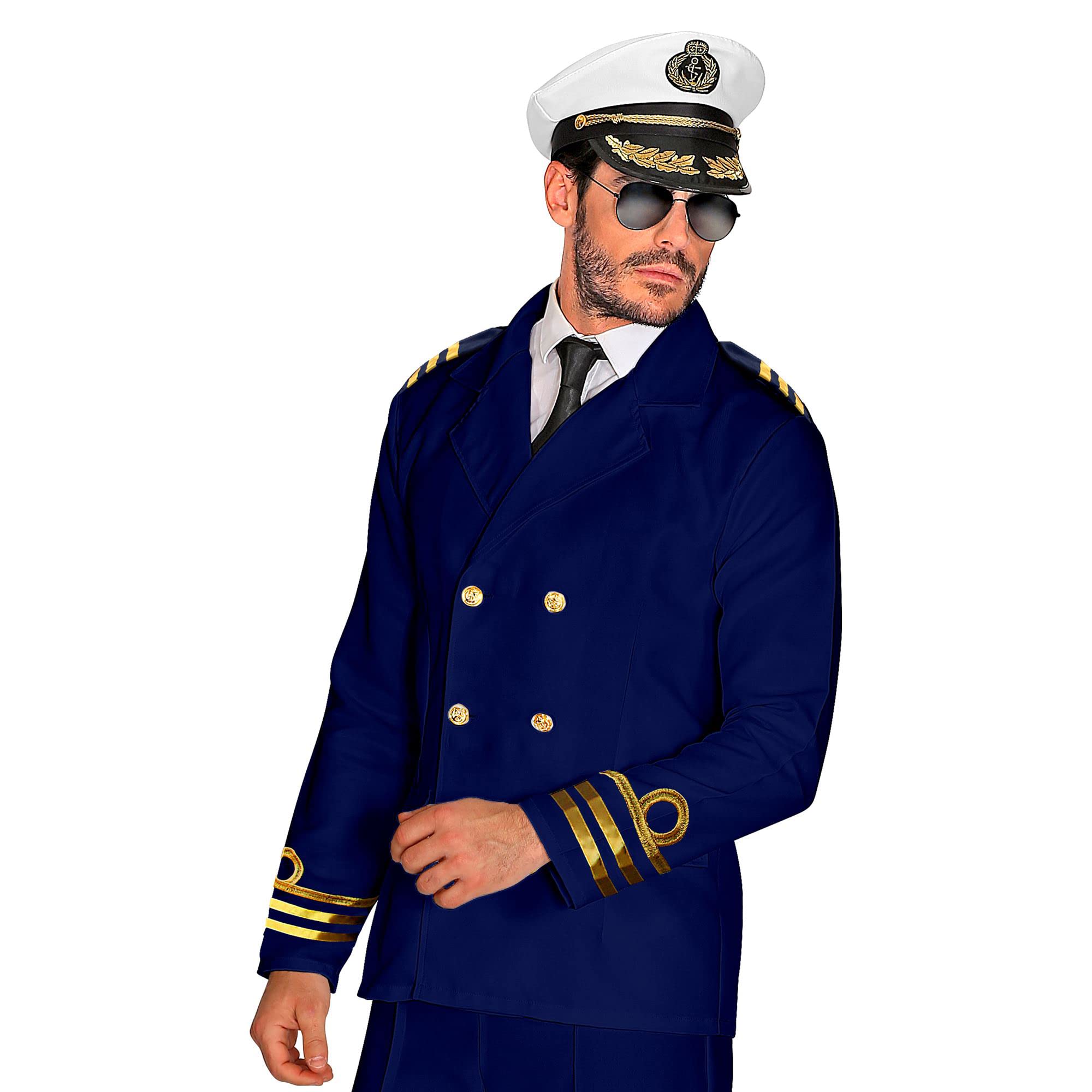Widmann - Kostüm Admiral Kapitänsjacke, Jackett, Matrose, Kapitän, Karneval, Mottoparty XL