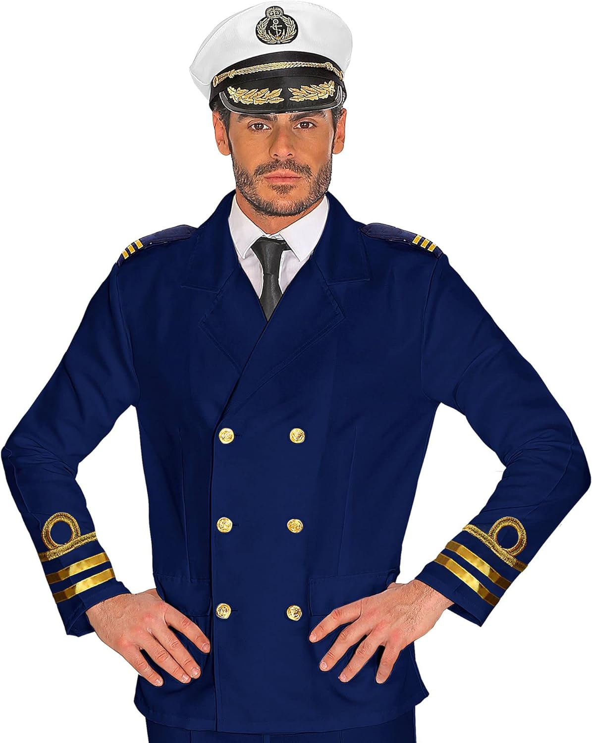 Widmann - Kostüm Admiral Kapitänsjacke, Jackett, Matrose, Kapitän, Karneval, Mottoparty XL