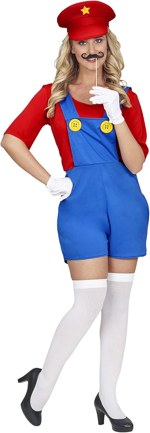 "SUPER PLUMBER" (jumpsuit, hat) - (L)