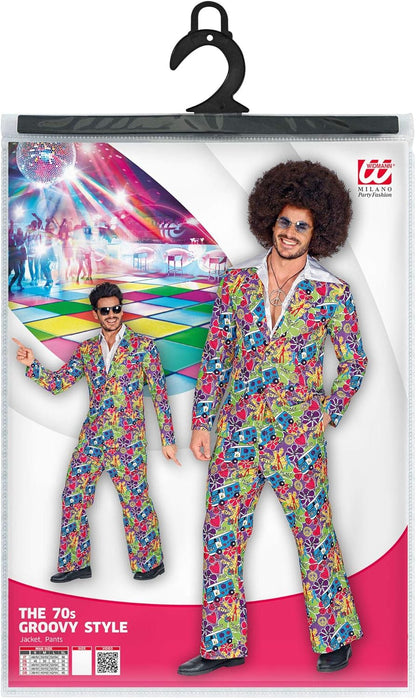 Widmann - Kostüm 70er Jahre Anzug, Flower Power, Disco Fever, Faschingskostüme, Karneval