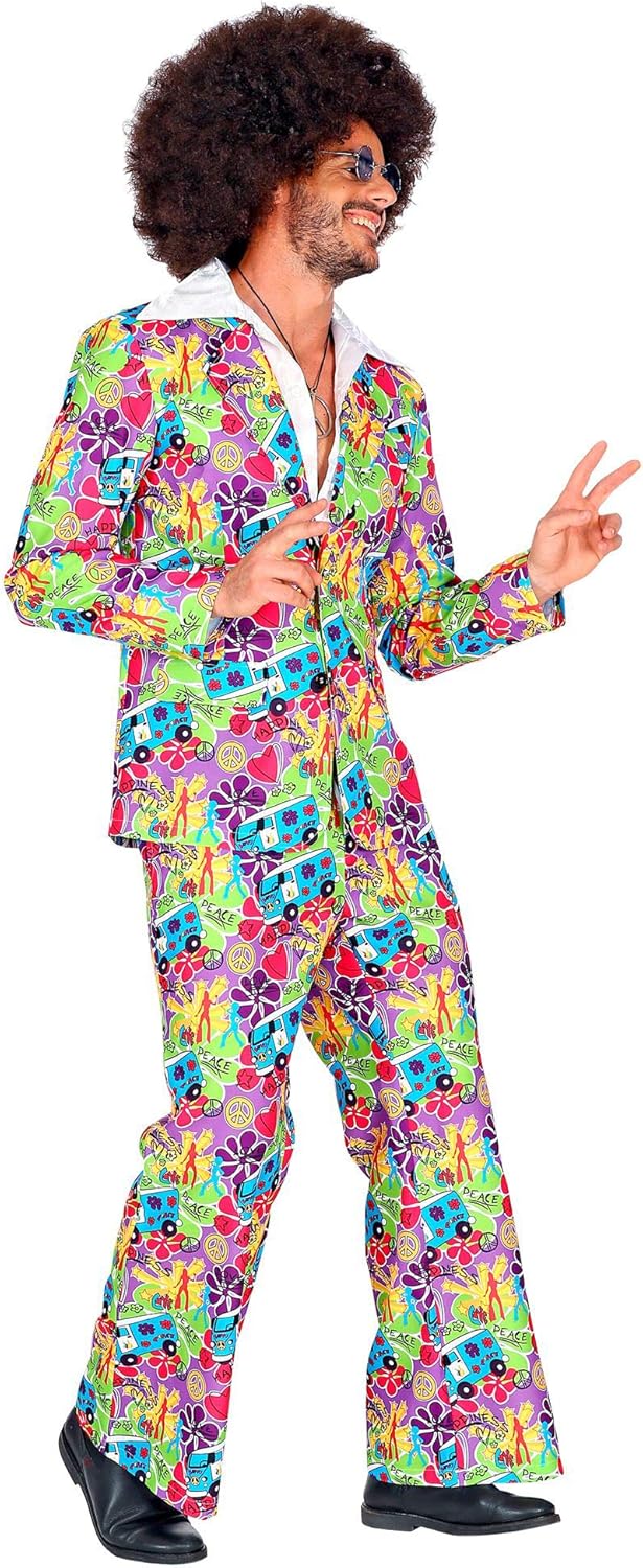 Widmann - Kostüm 70er Jahre Anzug, Flower Power, Disco Fever, Faschingskostüme, Karneval