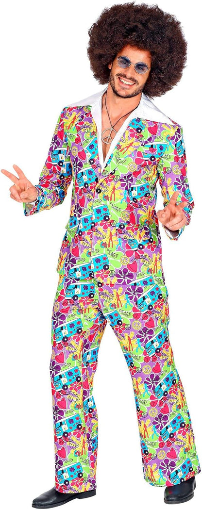 Widmann - Kostüm 70er Jahre Anzug, Flower Power, Disco Fever, Faschingskostüme, Karneval