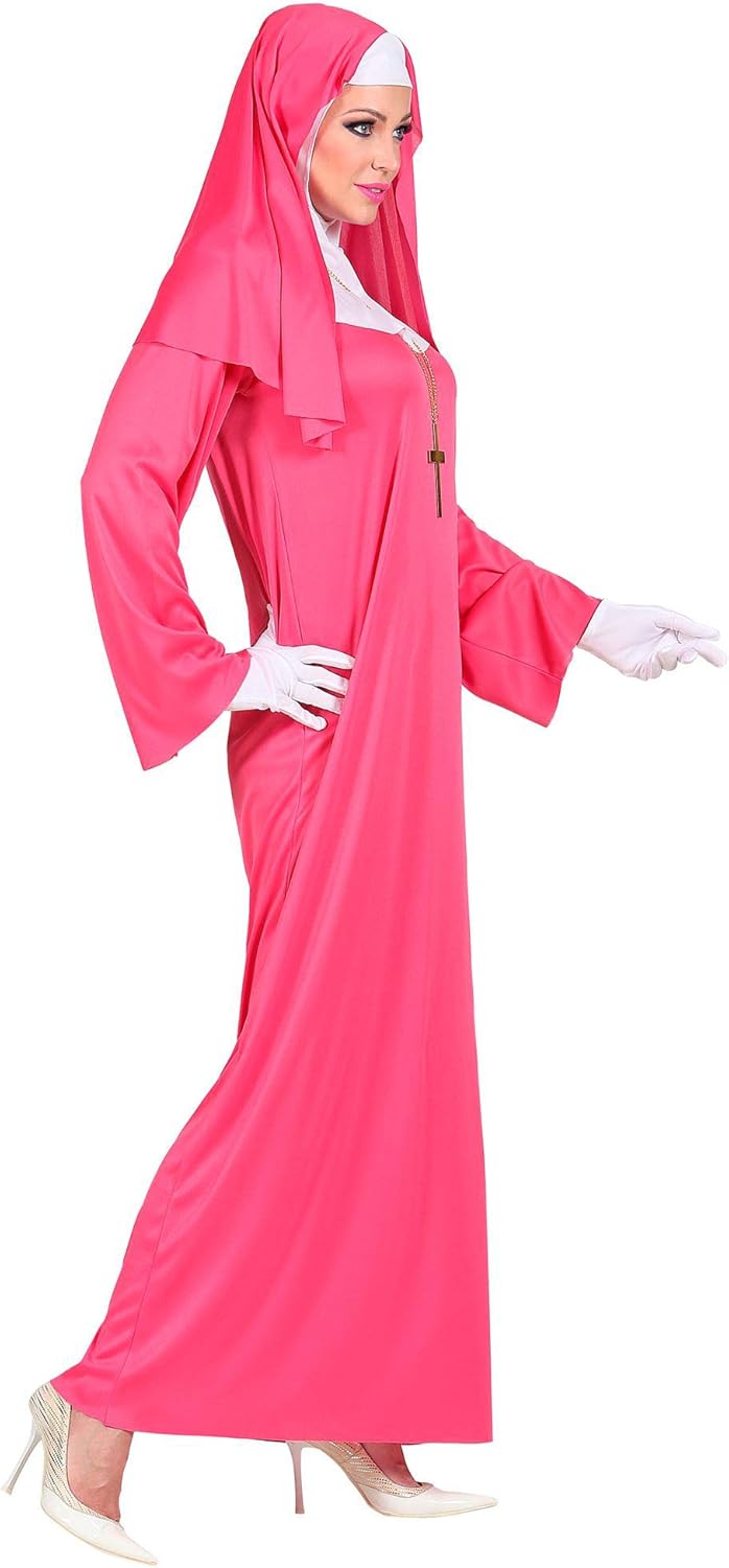 Widmann - Kostüm Nonne, Gewand, Haube, Handschuhe, Karneval, Mottoparty