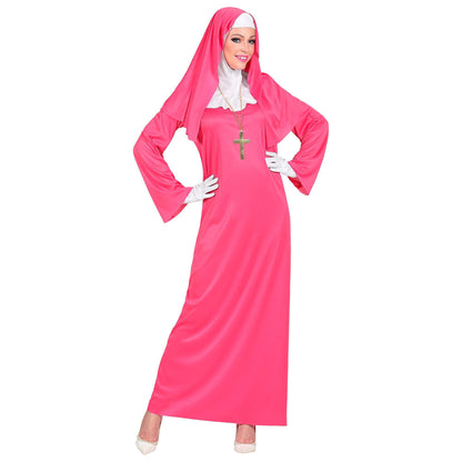 Widmann - Kostüm Nonne, Gewand, Haube, Handschuhe, Karneval, Mottoparty