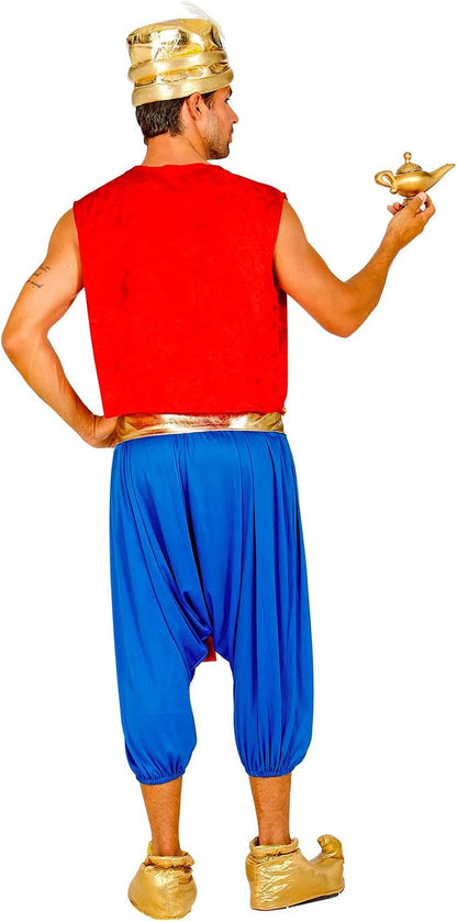 Widmann - Aladdin costume, vest, trousers, sash, turban, king of thieves, theme party, carnival, fancy dress