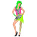 "THE 80s FASHION" (dress, fingerless fishnet gloves) - (XS)
