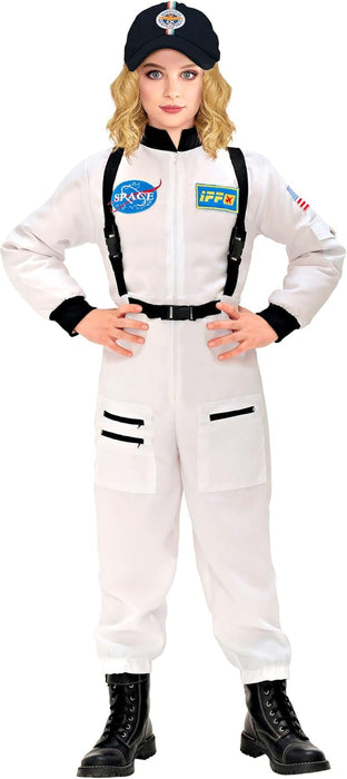 Widmann, children's costume, Astronaut, overalls, 11006 140 White