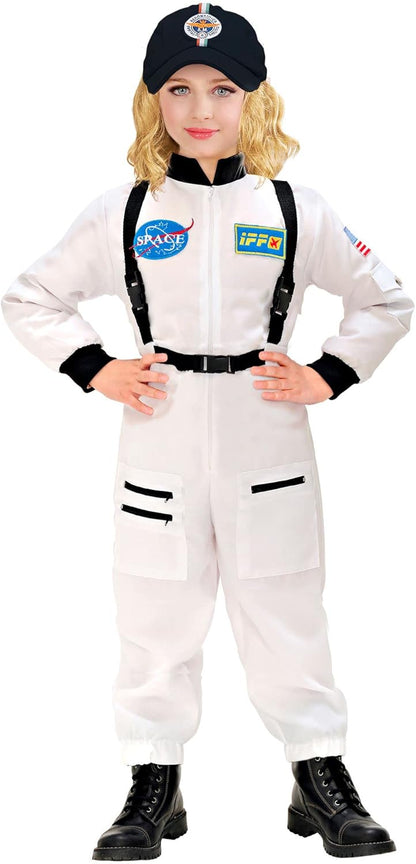 Widmann, children's costume, Astronaut, overalls, 11006 140 White