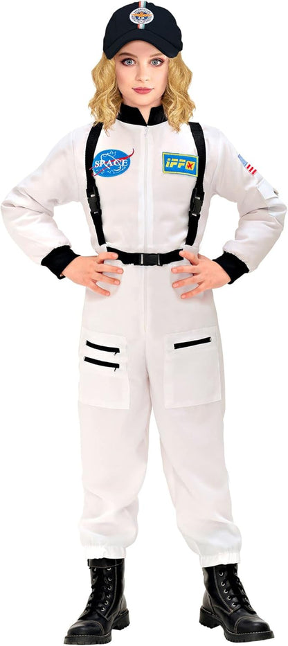 Widmann, children's costume, Astronaut, overalls, 11006 158 White