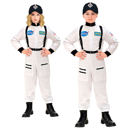Widmann, children's costume, Astronaut, overalls, 11006 158 White