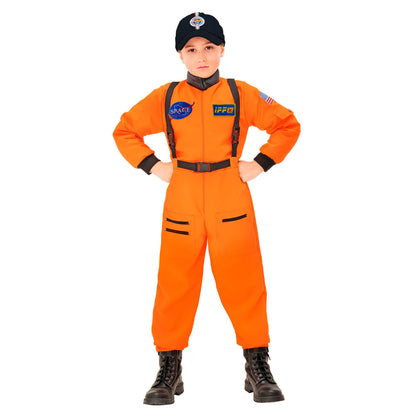 Widmann, children's costume, Astronaut, overalls, 11006 140 Orange