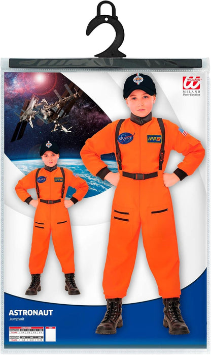 Widmann, children's costume, Astronaut, overalls, 11006 158 Orange