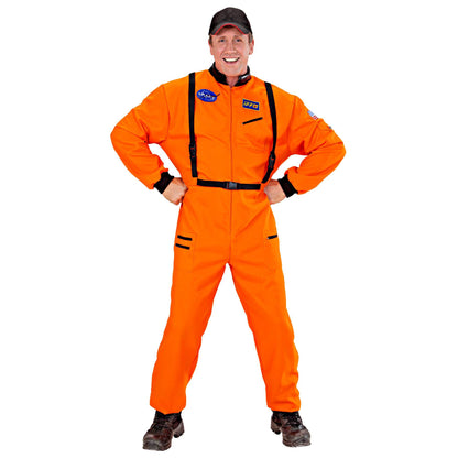 Widmann 11043 – Astronaut Costume Spaceman Space Suit White M Orange