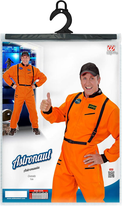 Widmann 11043 – Astronaut Costume Spaceman Space Suit White M Orange