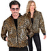 Widmann Party Fashion Bomber (Animalier Leopard Sequin Bomber) (S/M) Gold