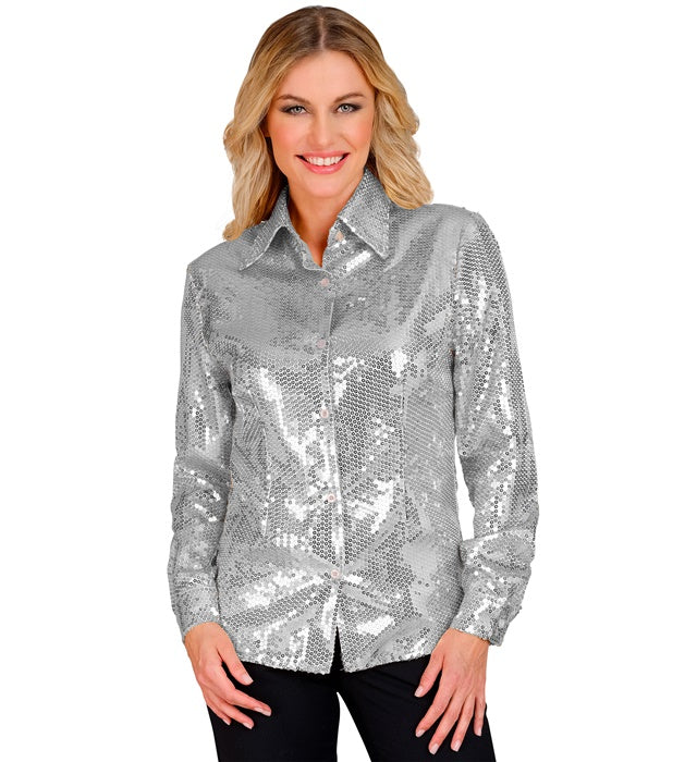 Widmann Party Fashion Shirt (Multicolor Sequin Shirt) (XXL) Different Colors